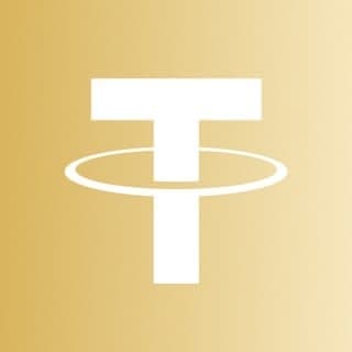 Tether Gold cryptocurrency logo